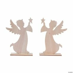 Best Pirce 🎉 DIY Unfinished Wood Angels - 2 Pc. 😉