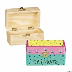 Deals ⌛ DIY Unfinished Wood Hinged Boxes - 12 Pc. 🎉