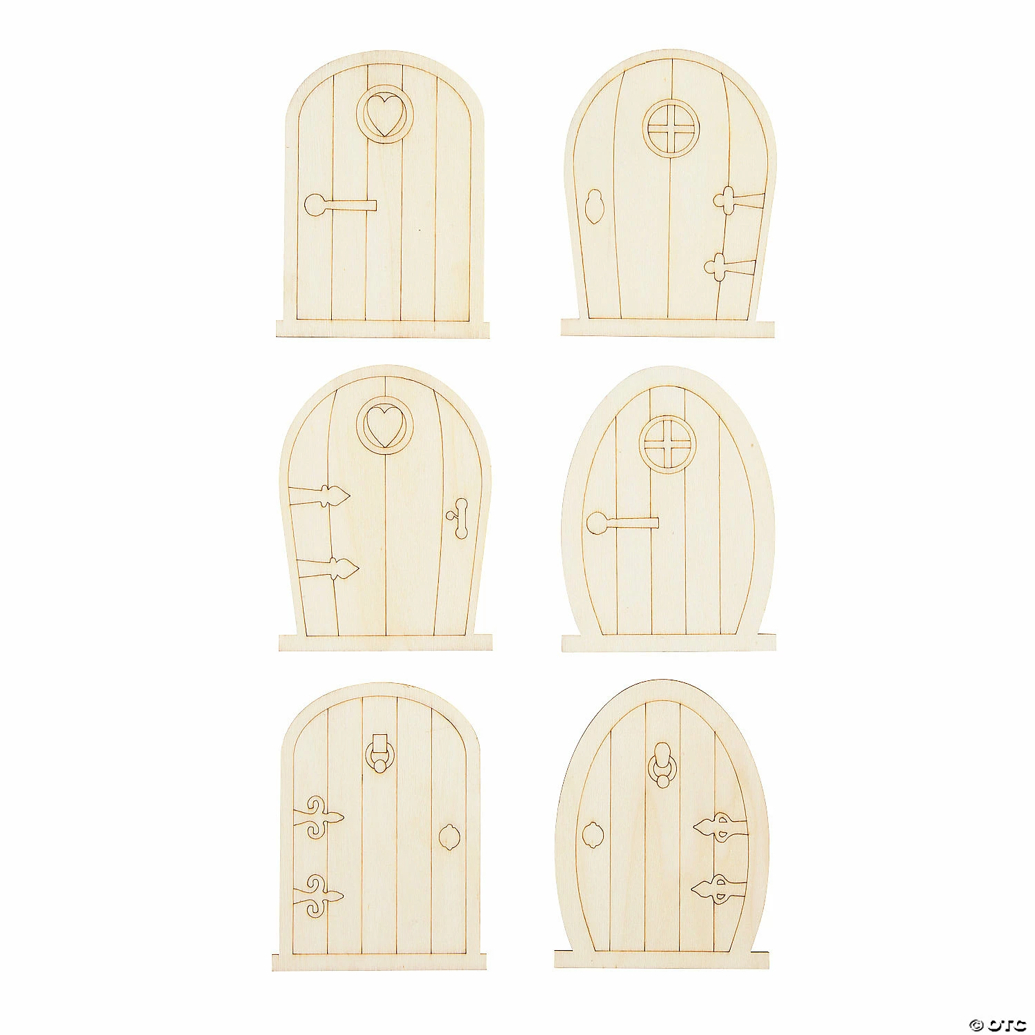 Outlet π DIY Unfinished Wood Miniature Door Decorations - 12 Pc. β 1 Outlet π DIY Unfinished Wood Miniature Door Decorations - 12 Pc. β