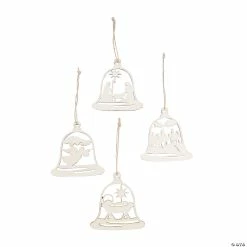 Brand new 🎁 DIY Unfinished Wood Nativity Bell Ornaments - 12 Pc. 😍