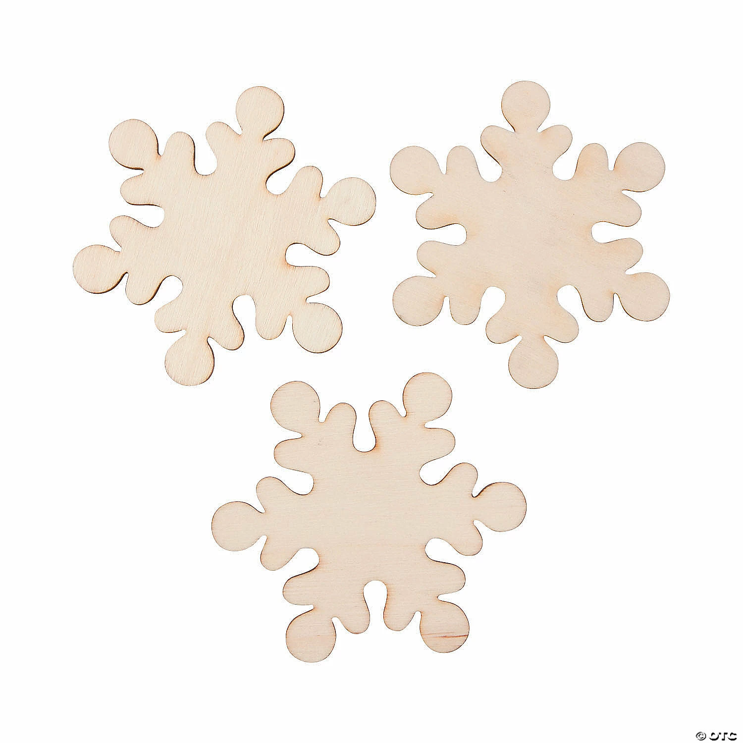 Wholesale ✔️ DIY Unfinished Wood Snowflakes - 35 Pc. ✨ 1 Wholesale ✔️ DIY Unfinished Wood Snowflakes - 35 Pc. ✨