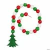 Best Pirce 🔔 DIY Wood Beaded 🎄 Christmas Garland with Tag Craft Kit - Makes 3. 🎁