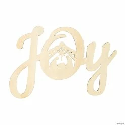 Best Pirce ⌛ DIY Wood Unfinished Large Joy Word Cutout ✨