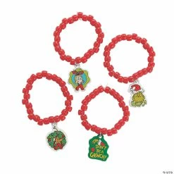 Flash Sale π Dr. Seussβ’ The Grinch Beaded Charm Bracelet Craft Kit - Makes 12 π