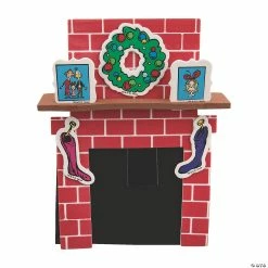 Deals ⭐ Dr. Seuss™ The Grinch 🔔 Christmas Fireplace Pop-Up Craft Kit - Makes 12 ❤️ -Cheap Christmas Crafts Store dr seuss the grinch christmas fireplace pop up craft kit makes 1213911370 a04