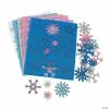 Flash Sale 🥰 Fabulous Foam Self-Adhesive Snowflake Glitter Shapes - 500 Pc. ⌛