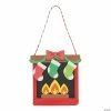 Promo 🥰 Fireplace Craft Stick Ornament Craft Kit - Makes 12 ✔️