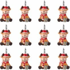 Brand new 👍 FITNATE 12PCS Anti-Rust Reindeer Shower Curtain Hooks ✔️