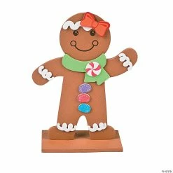 Deals 😀 Gingerbread Stand-Up Craft Kit - Makes 24 ✨