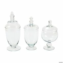 Promo 🤩 Glass Jar Set - 3 Pc. 🌟