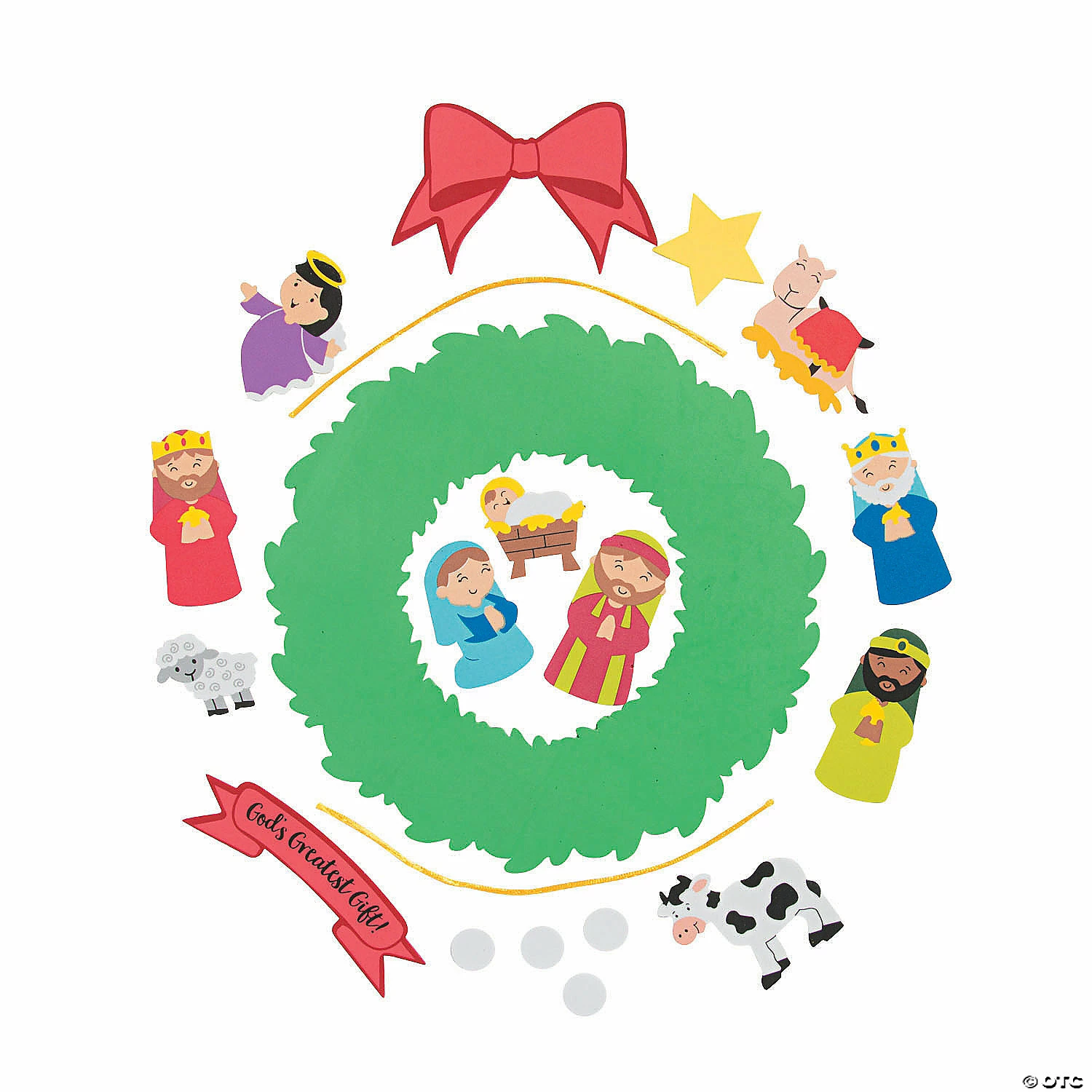 Cheapest ⌛ God’s Greatest Gift Wreath Craft Kit- Makes 12 ❤️ 2 Cheapest ⌛ God’s Greatest Gift Wreath Craft Kit- Makes 12 ❤️ - Image 2