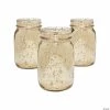 Best Pirce 👏 Gold Mercury Mason Jars - 12 Pc. ⌛