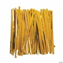 Budget 👏 Gold Metallic Twist Ties - 600 Pc. 🤩