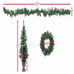 Best Pirce ✨ Good Tidings Classic Holiday 4- Piece Porch Set- Lit Wreath- Garland and 2 Trees 👍 -Cheap Christmas Crafts Store good tidings classic holiday 4 piece porch set lit wreath garland and 2 trees14250129 a03NOWA
