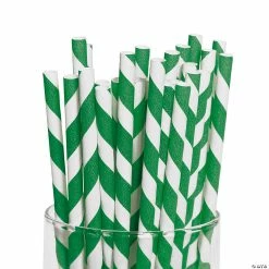 Cheapest 🧨 Striped Paper Straws - 24 Pc. 🤩
