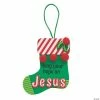 Best Sale ✔️ Hang Your Hope on Jesus Stocking Ornament Craft Kit - Makes 12 ✔️