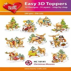 Budget 😍 Hearty Crafts Easy 3D Toppers ❄ Christmas Mooses 🤩
