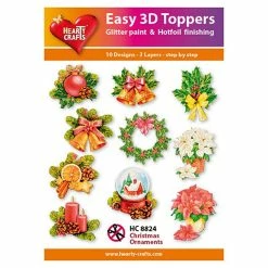 Wholesale 👍 Hearty Crafts Easy 3D Toppers 🎄 Christmas Ornaments 🔔