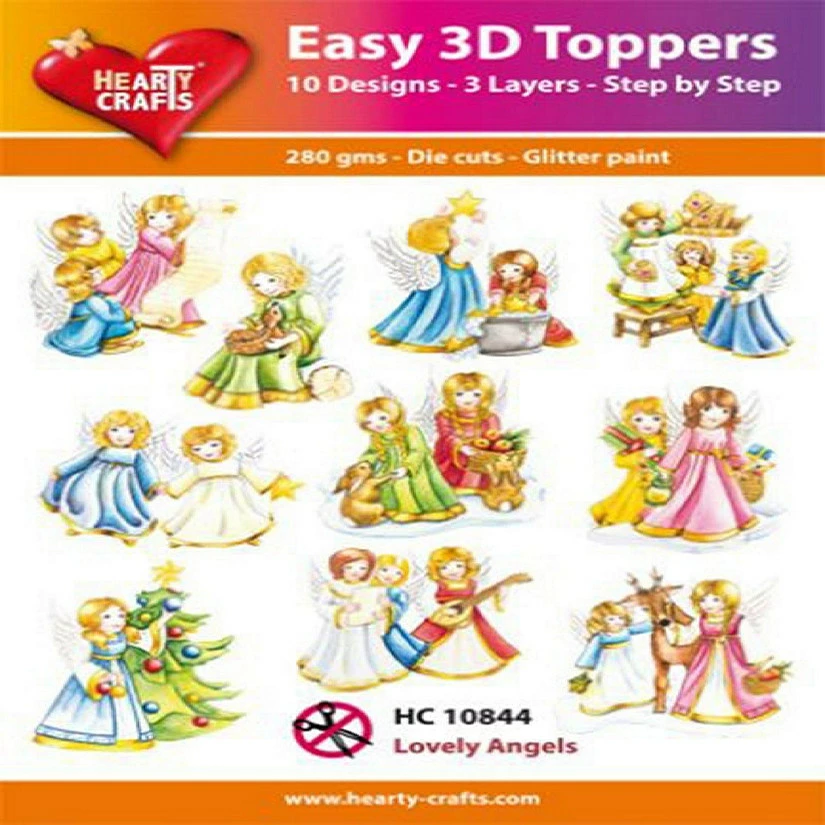 Best deal π Hearty Crafts Easy 3D Toppers Lovely Angels π 1 Best deal π Hearty Crafts Easy 3D Toppers Lovely Angels π