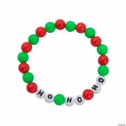 Buy 🌟 Ho Ho Ho ❄ Christmas Beaded Bracelets Craft Kit - Makes 12 💯