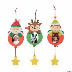 Hot Sale 🤩 Holiday Character Picture Frame Ornament Craft Kit - Makes 12 ⭐