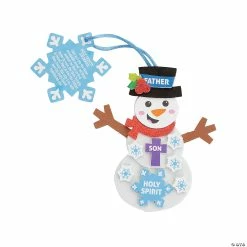 Hot Sale 🧨 Holy Trinity Snowman Ornament Craft Kit - Makes 12 ❤️