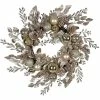Flash Sale ✨ Kurt Adler Artificial Gold and Champagne Rattan Wreath Hanging 🎄 Christmas Decoration, 24 Inches 😍