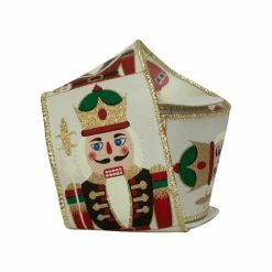 Cheap 🥰 LARIBBONS 2 1/2" WIRED NUTCRACKER RIBBON 🔥