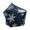 Best Pirce ❤️ LARIBBONS 2 1/2" WIRED SNOWFLAKE RIBBON-BLUE/WHITE ✨