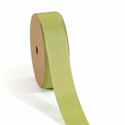 Deals 🥰 LaRibbons 7/8" Premium Textured Grosgrain Ribbon -Lemongrss 🧨