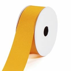 Best Pirce 🔔 LaRibbons and Crafts 1 1/2" 20yds Premium Textured Grosgrain Ribbon - Gold 🎉
