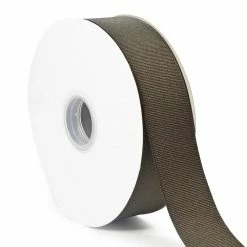 Discount ❤️ LaRibbons and Crafts 1 1/2" 50yds Premium Textured Grosgrain Ribbon - Brown 🌟