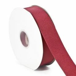 Promo 😍 LaRibbons and Crafts 1 1/2" 50yds Premium Textured Grosgrain Ribbon -Cranberry 🤩