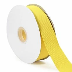 Coupon ⭐ LaRibbons and Crafts 1 1/2" 50yds Premium Textured Grosgrain Ribbon - Maize 🌟