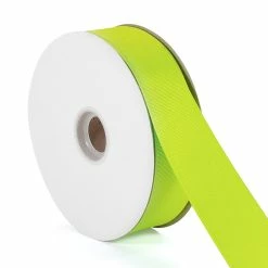 Best Pirce 🛒 LaRibbons and Crafts 1 1/2" 50yds Premium Textured Grosgrain Ribbon - New Chartruese 😀