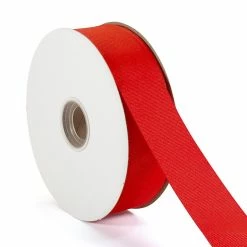 Promo 👍 LaRibbons and Crafts 1 1/2" 50yds Premium Textured Grosgrain Ribbon - Poppy Red 💯