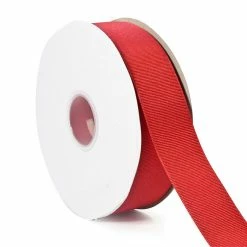 Outlet 👍 LaRibbons and Crafts 1 1/2" 50yds Premium Textured Grosgrain Ribbon - Red 🎉