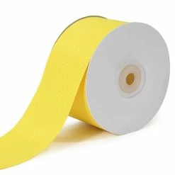 Cheapest 😉 LaRibbons and Crafts 2 1/4" 20yds Premium Textured Grosgrain Ribbon - Maize ✔️