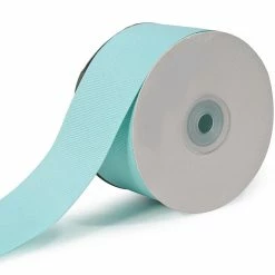 Hot Sale ❤️ LaRibbons and Crafts 2 1/4" 20yds Premium Textured Grosgrain Ribbon -NEW AQUA 🔔