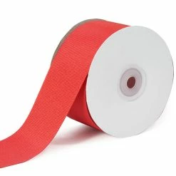 Promo 👏 LaRibbons and Crafts 2 1/4" 20yds Premium Textured Grosgrain Ribbon - Red 👏