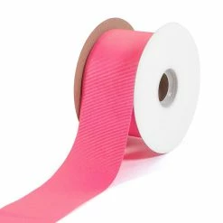 Brand new 👏 LaRibbons and Crafts 2 1/4" 20yds Premium Textured Grosgrain Ribbon - Vibrant Pink 👍