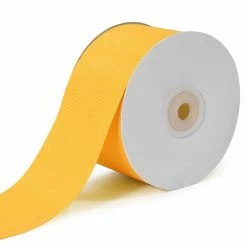 Best deal ❤️ LaRibbons and Crafts 2 1/4" 20yds Premium Textured Grosgrain Ribbon -Yellow Gold ❤️