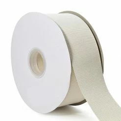 Hot Sale 👏 LaRibbons and Crafts 2 1/4" 50yds Premium Textured Grosgrain Ribbon -Antique White 👏