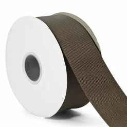 Wholesale 🧨 LaRibbons and Crafts 2 1/4" 50yds Premium Textured Grosgrain Ribbon -Brown 🌟