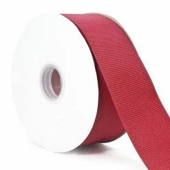 Wholesale ✔️ LaRibbons and Crafts 2 1/4" 50yds Premium Textured Grosgrain Ribbon - Cranberry ✔️
