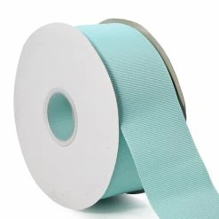 New 🔔 LaRibbons and Crafts 2 1/4" 50yds Premium Textured Grosgrain Ribbon - New Aqua ⌛