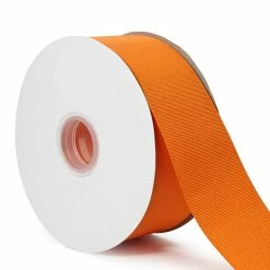 Budget 🎁 LaRibbons and Crafts 2 1/4" 50yds Premium Textured Grosgrain Ribbon - Torrid Orange 👍