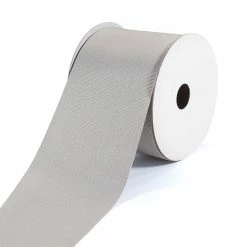 Best Pirce 🛒 LaRibbons and Crafts 3" 20yds Premium Textured Grosgrain Ribbon -Millennium Silver 🔔