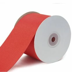 Promo 🎁 LaRibbons and Crafts 3" 20yds Premium Textured Grosgrain Ribbon - Red ✨