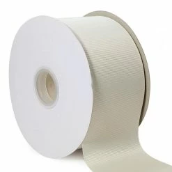 Coupon 🌟 LaRibbons and Crafts 3" 50yds Premium Textured Grosgrain Ribbon -Antique White 😀